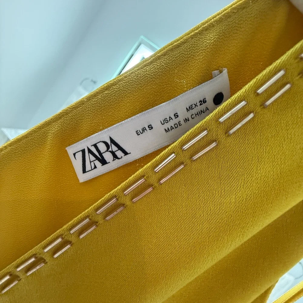 Zara ZW Collection Satin Effect Dress Size S - Picture 13 of 13